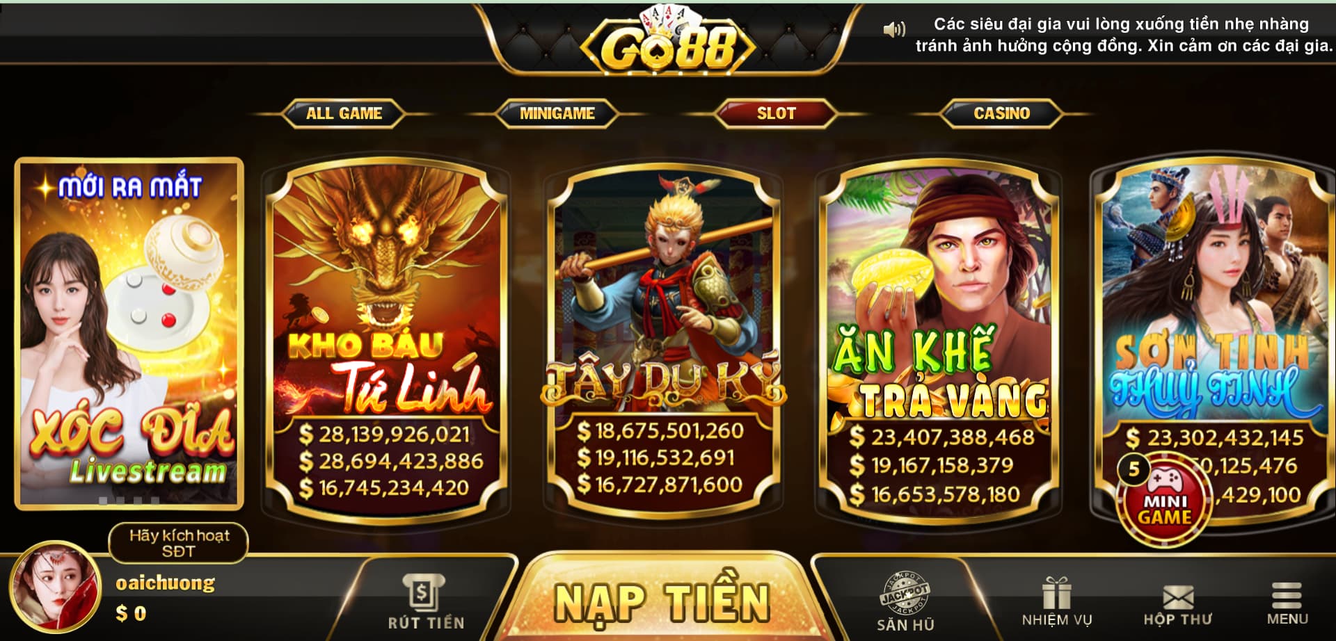 Go88 là nhà cái casino top 1 Việt Nam